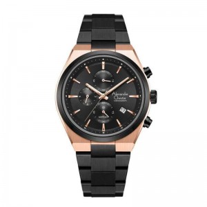 Alexandre Christie AC 8697 Rosegold Black Man MCBBRBA